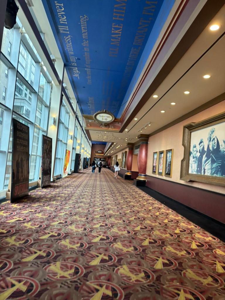 The hall of a movie theater